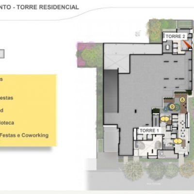 Tucuna 250 Residencial - Implantação 1º pavimentoTucuna 250 Residencial - Implantação 1º pavimento Tucuna 250 Residencial - Implantação 1º pavimento