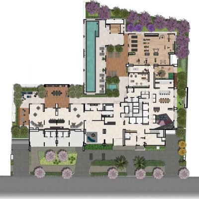 Exalt Ibirapuera - Implantação térreo Exalt Ibirapuera - Implantação térreo