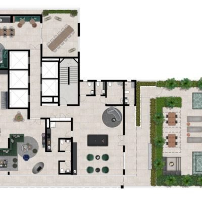 Level Brooklin - Implantação cobertura Level Brooklin - Implantação cobertura