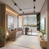 Today Joaquim Távora - Perspectiva living 31m² 1 dormitório Today Joaquim Távora - Perspectiva living 31m² 1 dormitório