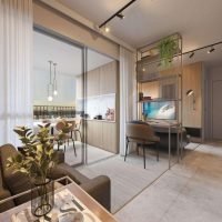 Today Joaquim Távora - Perspectiva living ampliado 41m² 1 dormitório Today Joaquim Távora - Perspectiva living ampliado 41m² 1 dormitório