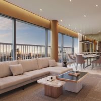 Lux House Brooklin - Perspectiva living final 1 Lux House Brooklin - Perspectiva living final 1