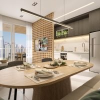 Nato Itaim - Perspectiva living de 80m² Nato Itaim - Perspectiva living de 80m²