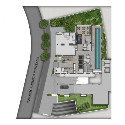 Máden Vila Madalena - Implantação térreo Máden Vila Madalena - Implantação térreo