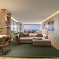 Leaf Loefgren - Perspectiva home office de 165m² Leaf Loefgren - Perspectiva home office de 165m²