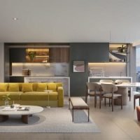 Leaf Loefgren - Perspectiva living de 125m² Leaf Loefgren - Perspectiva living de 125m²