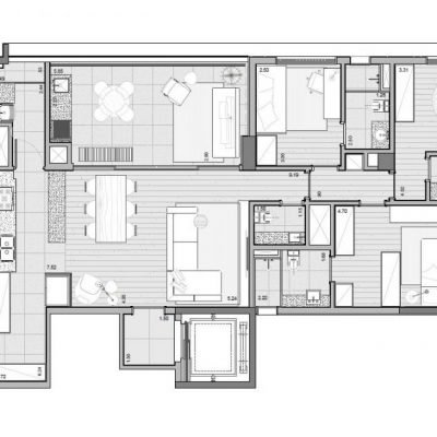 Leaf Loefgren - Planta 124m² - Padrão | 3 suítes | Final 3 Leaf Loefgren - Planta 124m² - Padrão | 3 suítes | Final 3