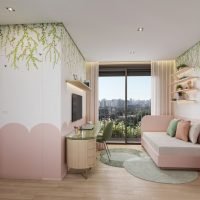 Address Jardins - Perspectiva suíte menina de 201m² Address Jardins - Perspectiva suíte menina de 201m²