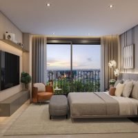 Address Jardins - Perspectiva suíte master de 201m² Address Jardins - Perspectiva suíte master de 201m²