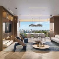 Casa Ibirapuera Apartments - Perspectiva living 81m² Casa Ibirapuera Apartments - Perspectiva living 81m²