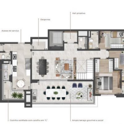 Oscar Freire 1560 - Planta 343m² - Duplex inferior Oscar Freire 1560 - Planta 343m² - Duplex inferior