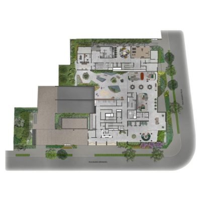 Bueno Brandão 257 - Implantação térreo Bueno Brandão 257 - Implantação térreo