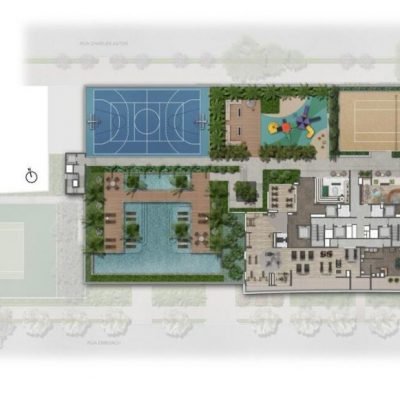 Galleria Klabin Residence - Implantação lazer Galleria Klabin Residence - Implantação lazer