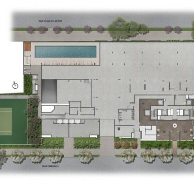 Galleria Klabin Residence - Implantação térreo Galleria Klabin Residence - Implantação térreo