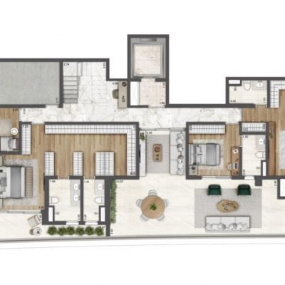 Galleria Klabin Residence - Planta 459m² - Duplex inferior Galleria Klabin Residence - Planta 459m² - Duplex inferior