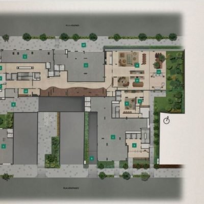 Bem Moema Residencial - Implantação térreo Bem Moema Residencial - Implantação térreo