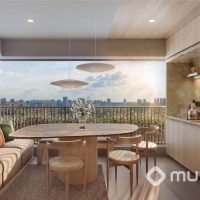 Bem Moema Residencial - Perspectiva varanda 80m² Bem Moema Residencial - Perspectiva varanda 80m²