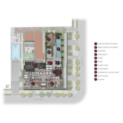 Most Moema Home - Implantação 11º pavimento Most Moema Home - Implantação 11º pavimento