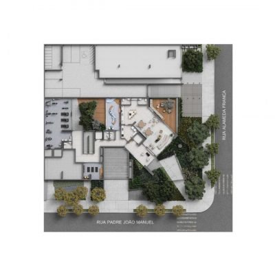 Arte Concreta Jardins - Implantação térreo Arte Concreta Jardins - Implantação térreo