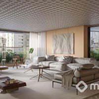 Arte Concreta Jardins - Perspectiva living ampliado 340m² Arte Concreta Jardins - Perspectiva living ampliado 340m²