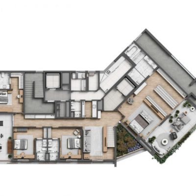 Arte Concreta Jardins - Planta 663m² - Duplex Inferior Arte Concreta Jardins - Planta 663m² - Duplex Inferior