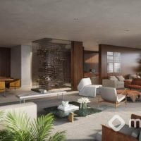 Sete Vila Nova Conceição - Perspectiva living 398m² Sete Vila Nova Conceição - Perspectiva living 398m²