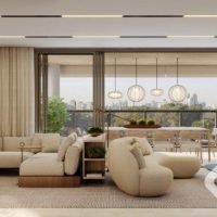 Ateliê 365 - Perspectiva living decorado 194m² Ateliê 365 - Perspectiva living decorado 194m²