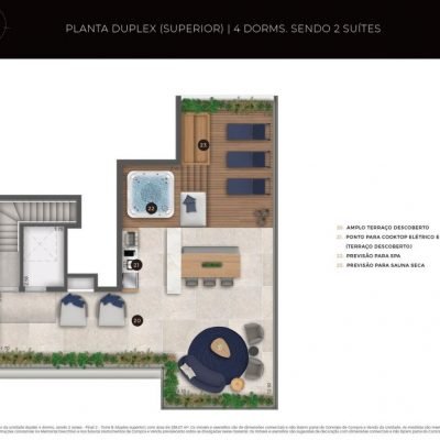 Ateliê 365 - Planta 258m² - Duplex superior Ateliê 365 - Planta 258m² - Duplex superior