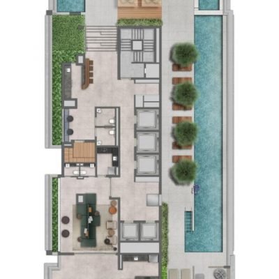 Jota Vila Mariana - Implantação 28º pavimento rooftop sunset Jota Vila Mariana - Implantação 28º pavimento rooftop sunset