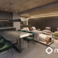 Jota Vila Mariana - Perspectiva living 119m² Jota Vila Mariana - Perspectiva living 119m²