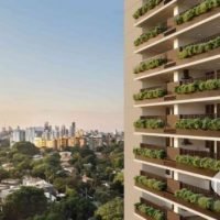 Praça Omaguás Pinheiros - Detalhe fachada Praça Omaguás Pinheiros - Detalhe fachada