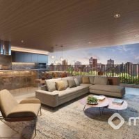 Praça Omaguás Pinheiros - Perspectiva living ampliado 128m² Praça Omaguás Pinheiros - Perspectiva living ampliado 128m²