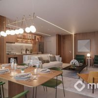 Monogram Moema Residencial - Perspectiva living 118m² Monogram Moema Residencial - Perspectiva living 118m²