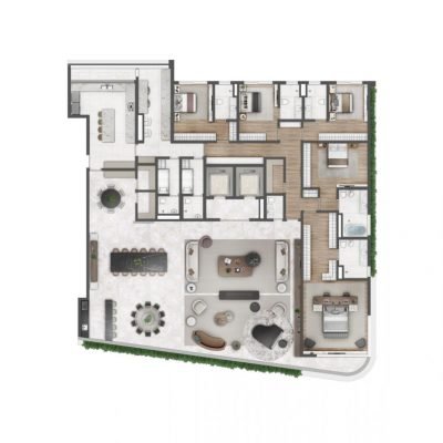 Saffire by Elie Saab - Planta 493m² - 5 suítes Saffire by Elie Saab - Planta 493m² - 5 suítes