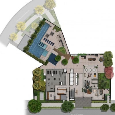 The Collection Madalena - Implantação térreo The Collection Madalena - Implantação térreo