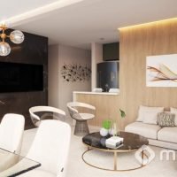 Líbrio Vila Mariana - Perspectiva living 68m² Líbrio Vila Mariana - Perspectiva living 68m²