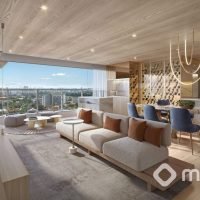 Mirant Ibirapuera - Perspectiva living 110m² Mirant Ibirapuera - Perspectiva living 110m²