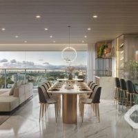 Mirant Ibirapuera - Perspectiva living 149m² Mirant Ibirapuera - Perspectiva living 149m²