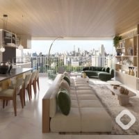 Mirant Ibirapuera - Perspectiva living 176m² Mirant Ibirapuera - Perspectiva living 176m²