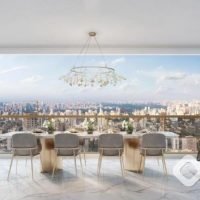 Mirant Vila Madalena - Perspectiva varanda opção 144m² Mirant Vila Madalena - Perspectiva varanda opção 144m²