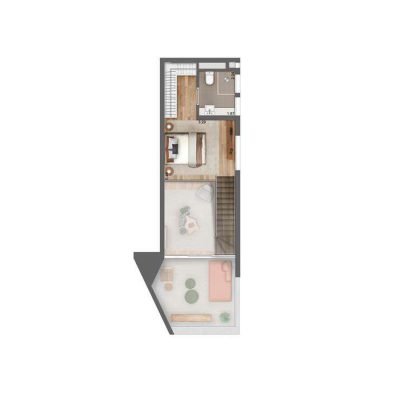 Nord Jardins - Planta 80m² - Duplex superior Nord Jardins - Planta 80m² - Duplex superior