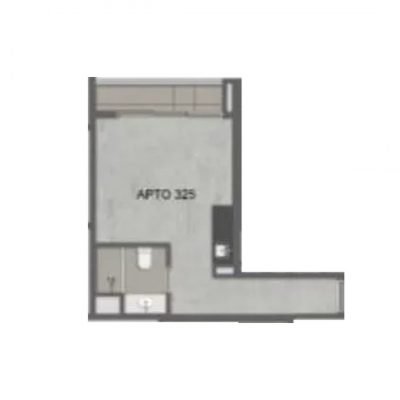 Ventura Pinheiros Studios - Planta 30m² Ventura Pinheiros Studios - Planta 30m²