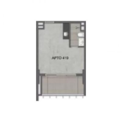 Ventura Pinheiros Studios - Planta 34m² Ventura Pinheiros Studios - Planta 34m²