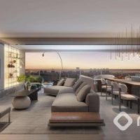 Atmos Moema - Perspectiva 160m² - Living ampliado Atmos Moema - Perspectiva 160m² - Living ampliado