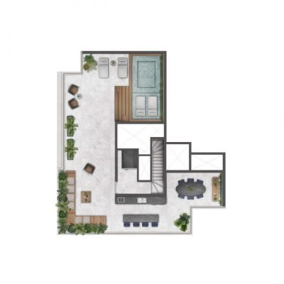 Atmos Moema - Planta 305m² - Duplex superior Atmos Moema - Planta 305m² - Duplex superior
