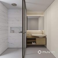 Ibaté - Perspectiva banheiro suítes Ibaté - Perspectiva banheiro suítes