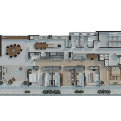 Ibaté - Planta 480m² - Opção closet ampliado Ibaté - Planta 480m² - Opção closet ampliado