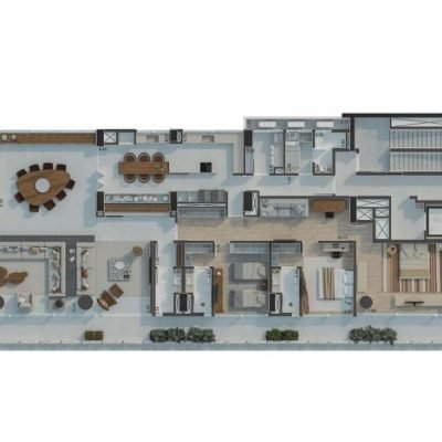 Ibaté - Planta 480m² - Opção living ampliado e 3 suítes Ibaté - Planta 480m² - Opção living ampliado e 3 suítes