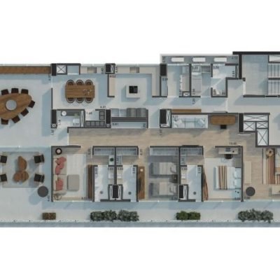 Ibaté - Planta 480m² - tipo 4 suítes Ibaté - Planta 480m² - tipo 4 suítes