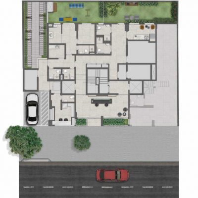 Boulevard Ibirapuera Agami - Implantação térreo Boulevard Ibirapuera Agami - Implantação térreo